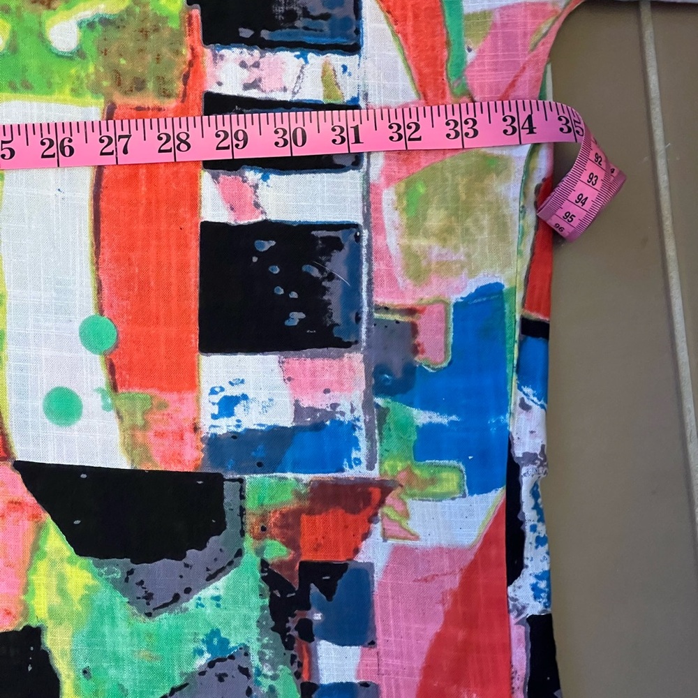 Colorful Abstract Print Women's Top - Picture 4 of 7